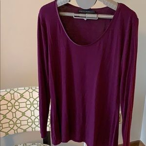 White House Black Market Long Sleeve Soft Top